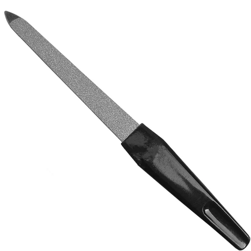 

1PCS/5PCS Metal Stainless Steel Double Sided Nail File Plastic Handle High Quality Nail Files DIY Manicure Pedicure Tool