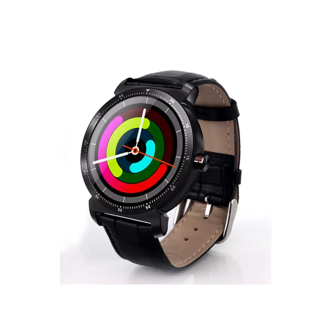 Leather Black K88H плюс Смарт часы Полный сенсорный экран Bluetooth Вызов пульсометр спортивный трекер Шагомер для Android IOS PK K88H GW01 - Цвет: Leather Black