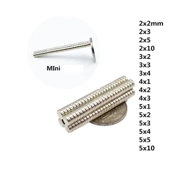 

50Pcs Mini Small Magnet D2x2 3x2 3x3 4x2 4x3 5x2 5x5mm Neodymium Magnet Permanent NdFeB Super Strong Powerful Magnets
