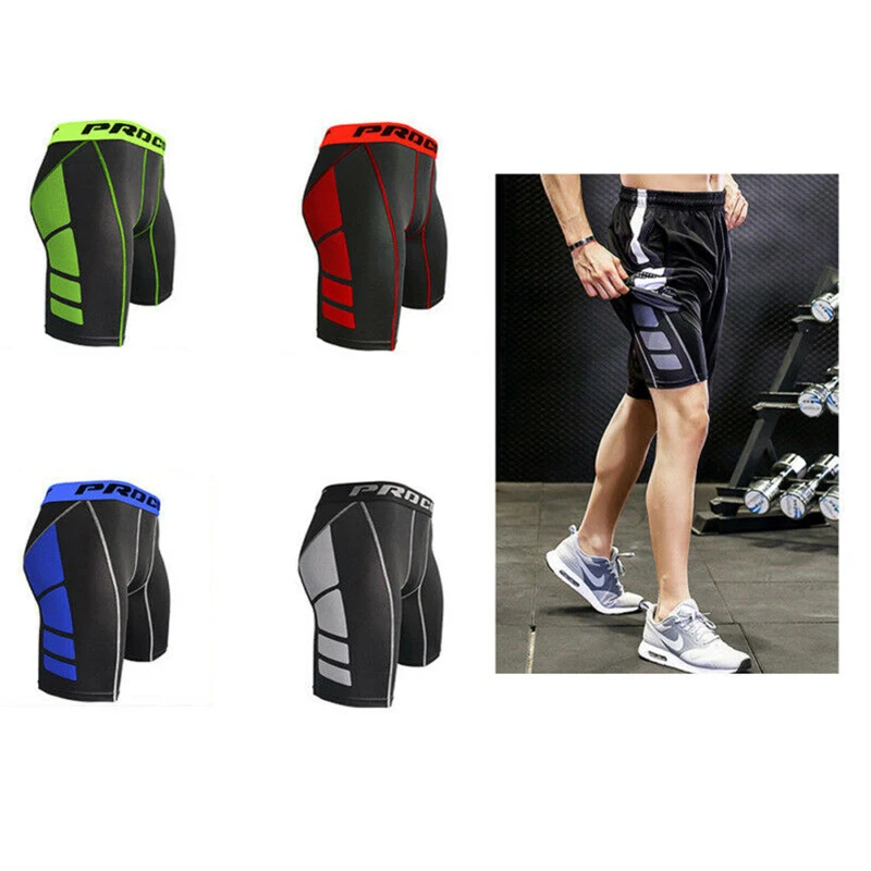 

New Quick Dry Gym Sport Leggings Men's Shorts Soccer Undercover Jogging Training Fitness Compression Tights Running Shorts