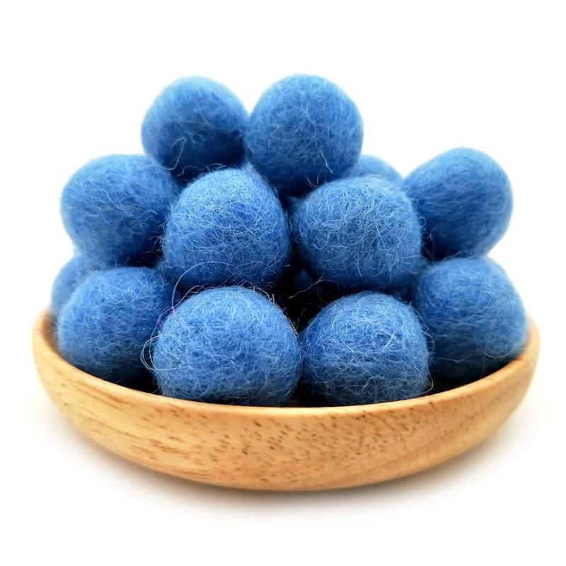 Description Picture 2 of itemWool Felt Balls for DIY Crafts, Felted Balls, Home Decoration, Garment Sewing Supplies, 20mm, 10Pcs
