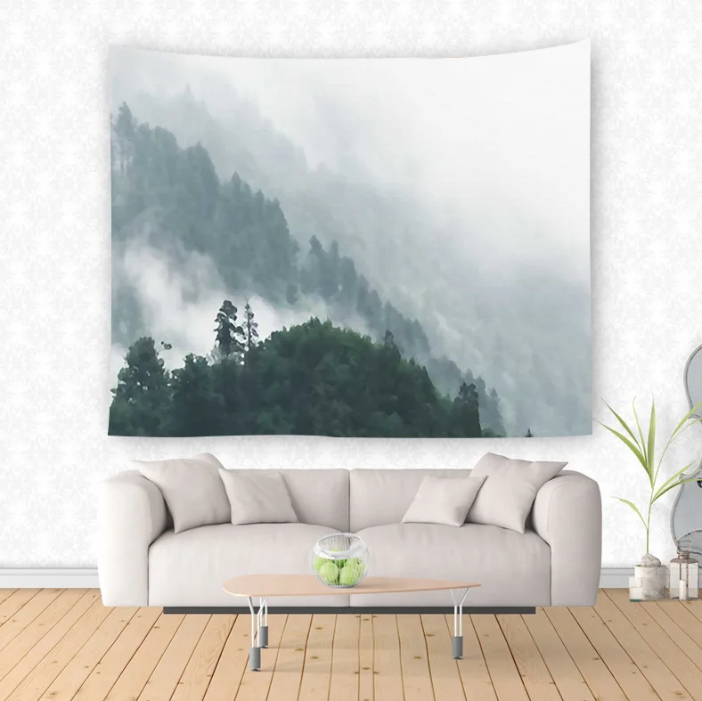 

Hot Selling Home Square Beach Towel Printed Amazon Tapestry Europe And America Beach Mat Curtain Mural