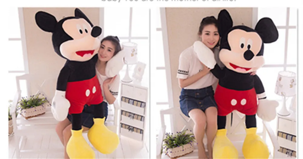 Hot Sale 40-100cm High Quality Stuffed Mickey&Minnie Mouse Plush Toy Dolls Birthday Wedding Gifts For Kids Baby Children