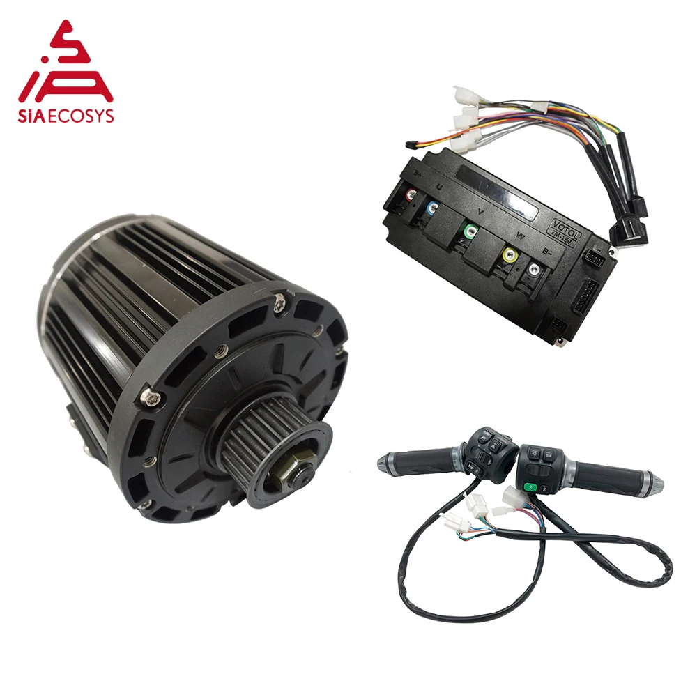 US $513.00 QS Motor 72V 100KPH 138 5kw Continuous 3kw Rated Mid Drive Motor with Motor Controller and Z6 Throttle Power Train Kits