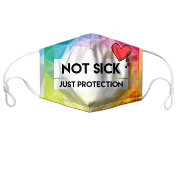 

Not Sick Just Protection Mask Women Men Mouth Mask Air Filter PM2.5 Anti Dust Face Masks for Teenagers Mascara Air Pollution
