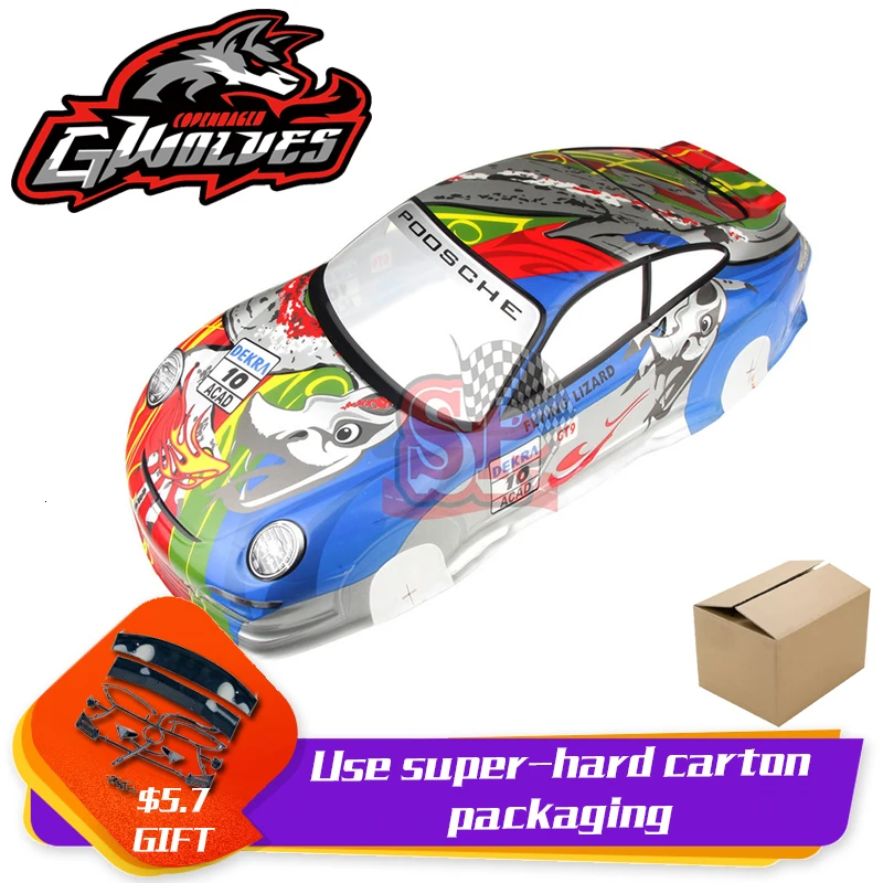 37 видов 1/10 RC автомобиль 195/190 мм ПВХ Окрашенный корпус с хвостом для 1:10 RC хобби гоночный Дрифт автомобиль hsp yokomo hpi ZD TAMIYA