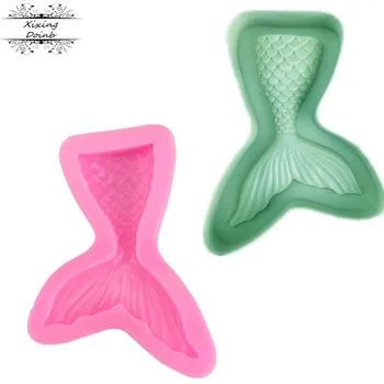 

Mermaid fish tail, silicone soft candy mold cake decorating tool candy chocolate Soft Candy Mold