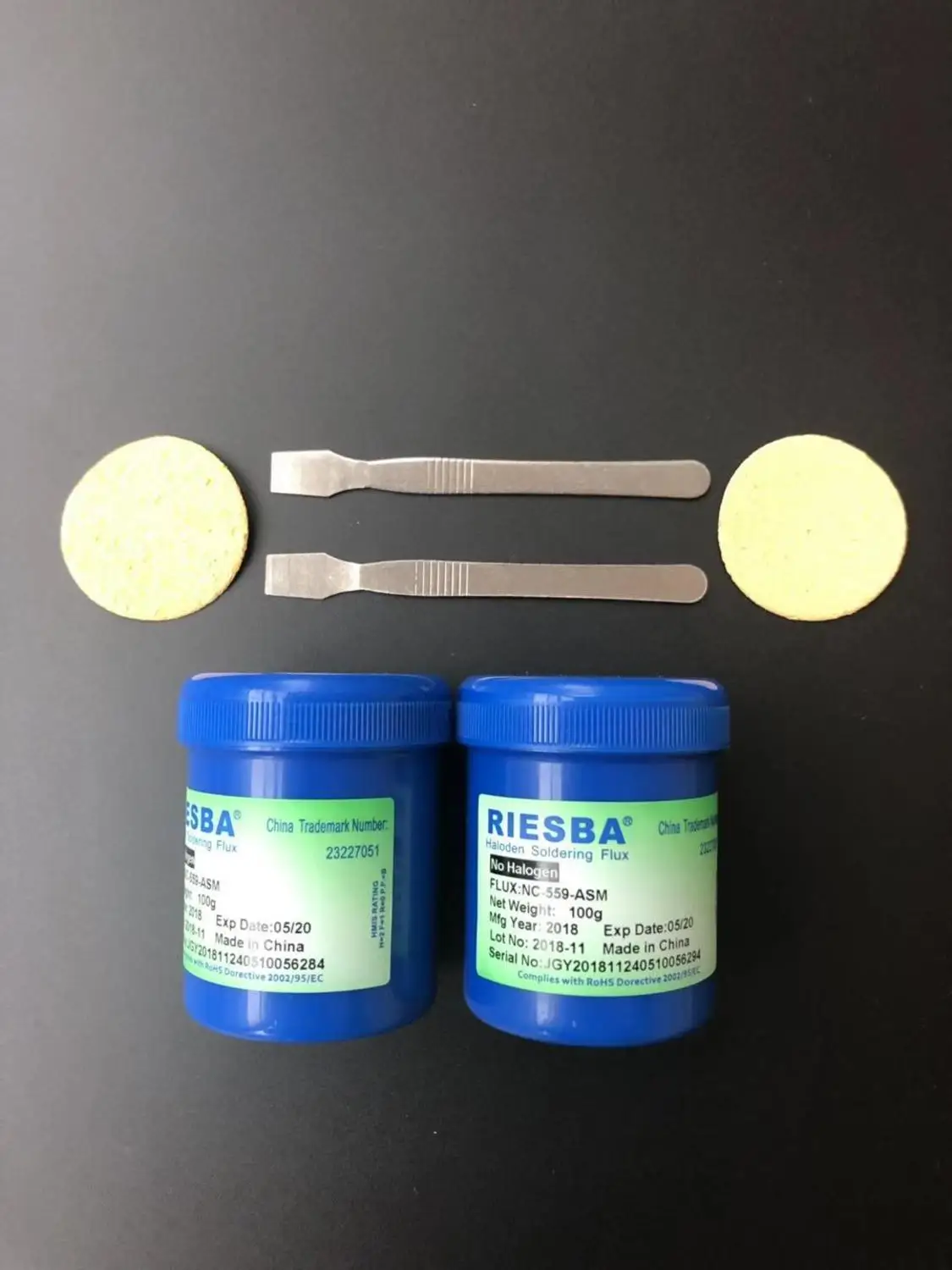 Паяльная паста RIESBA Nc-559-asm, 100 г, без содержания свинца, паяльная паста, Сварочная паста, флюс 559 Nc-559, паяльник, паяльная паста - Цвет: 559  2  pcs