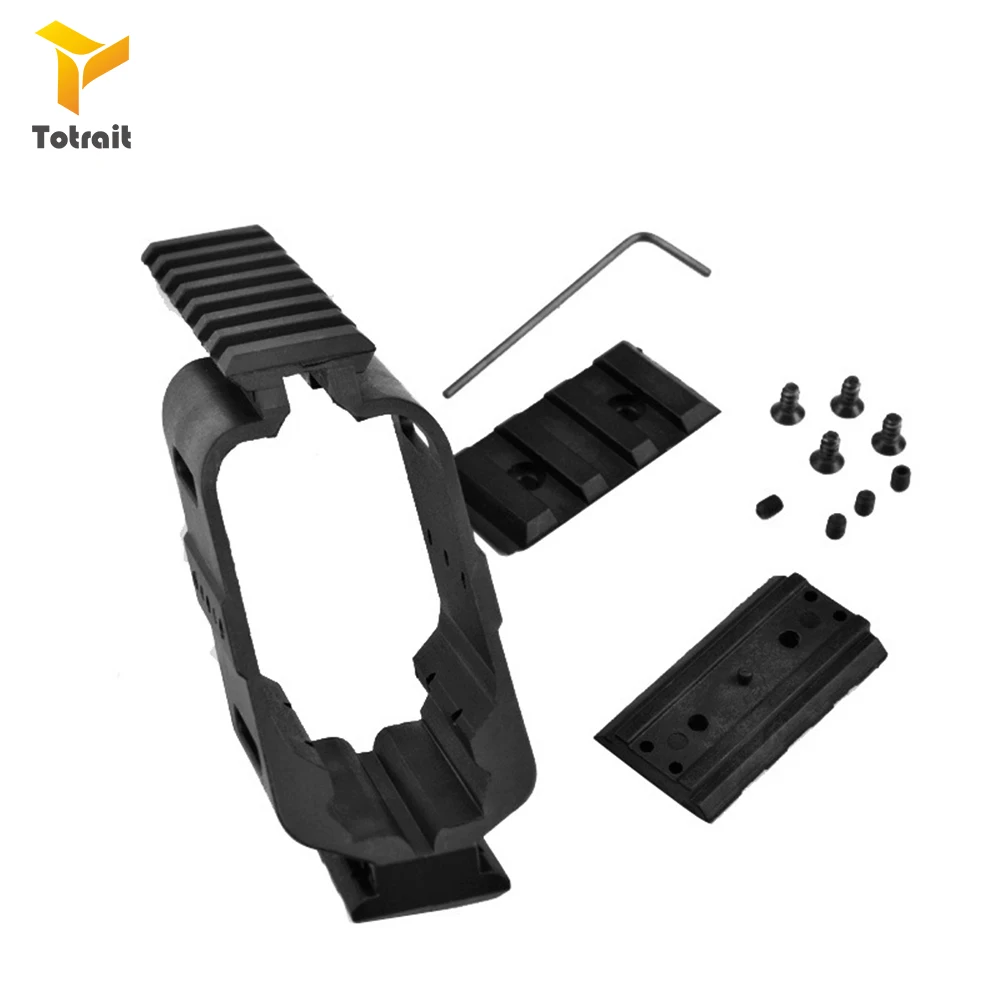 

TOtrait Tactical AEG Plastic Scope mounts Sight Laser Polymer Mount Picatinny Rail Glock Pistol lighting Hunting Accessories