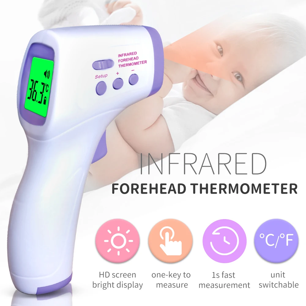 

Infrared Thermometer Forehead Thermometer for Baby Adult Non-contact Temperature Measurement Device Body Object Thermometer