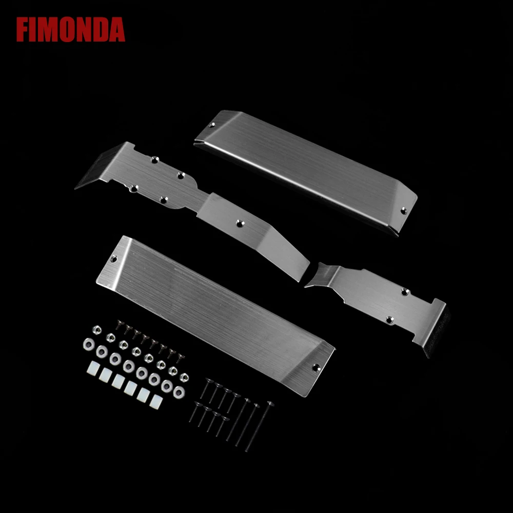 

Stainless Steel Chassis Armor Front & Rear Axle Protector Plate for 1/10 RC Monster Truck Traxxas SUMMIT E-REVO 1.0 Bigfoot Car