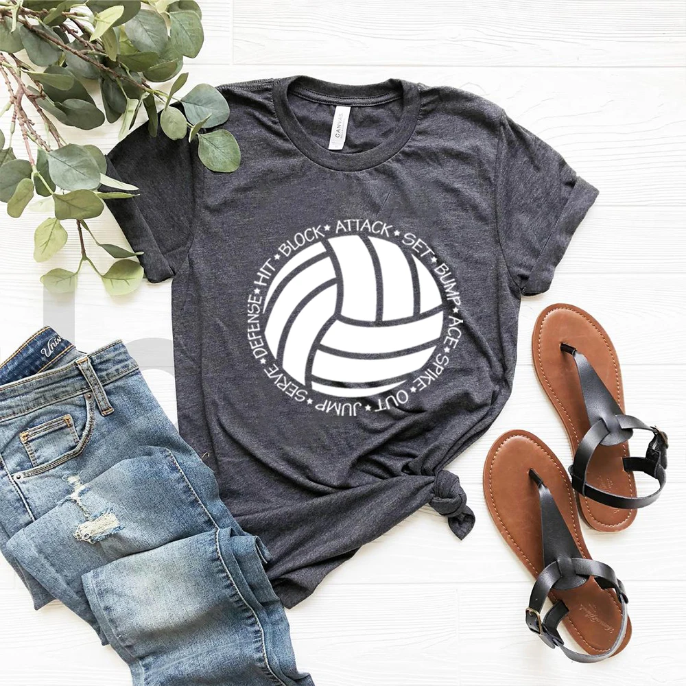 Volleyball Shirt Volleyball Script Shirt Sports Shirt Sports Team