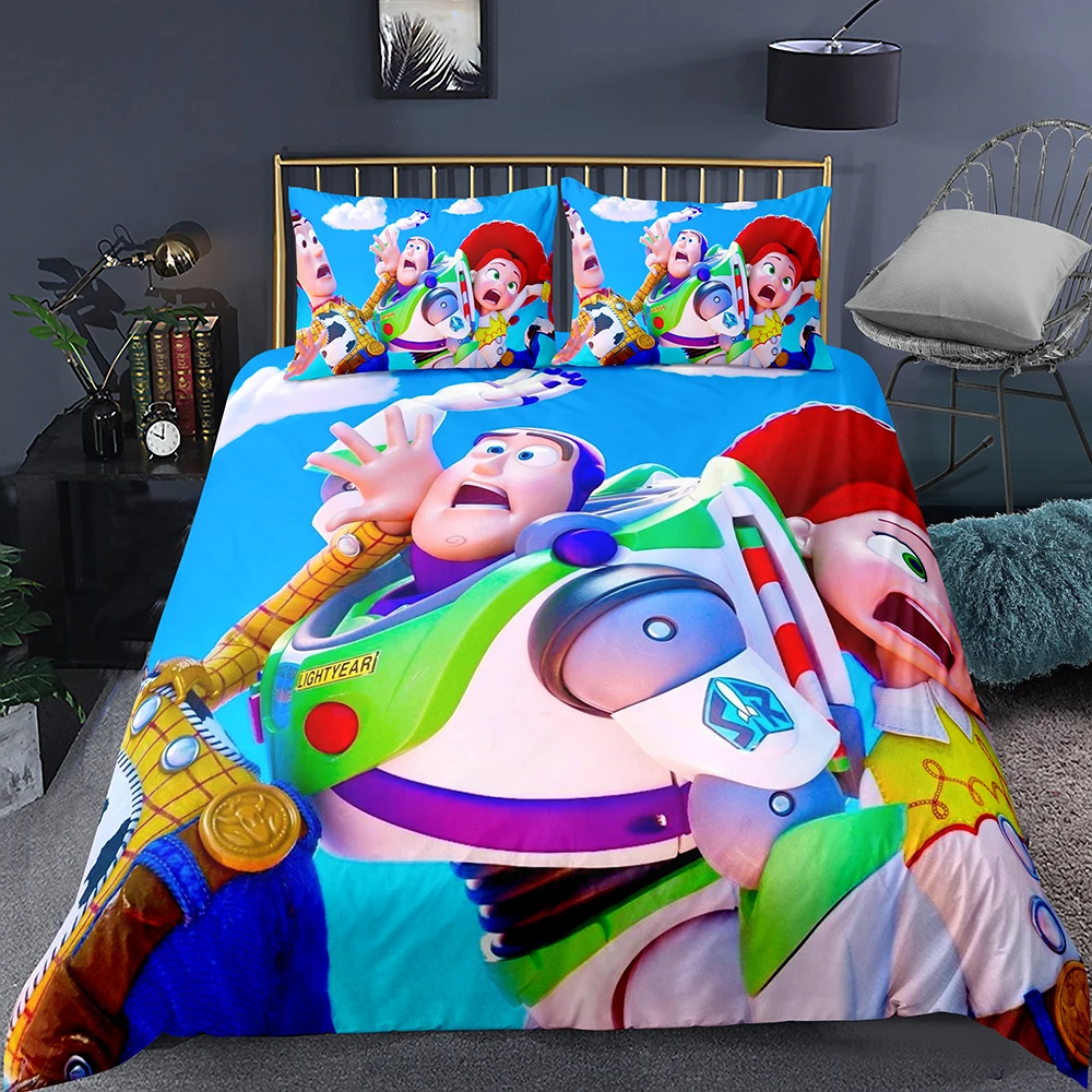 Disney Toy Story Шериф Вуди Базз Лайтер постельный комплект одеяло пододеяльники наволочка детская спальня Decora Мальчики кровать односпальная королева