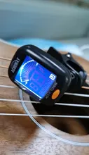 Acouway guitarra ukelele sintonizador violín bajo electrónico diapasón afinador con Clip-En Afinador Cromático 360 grados giran con 5 de modelo