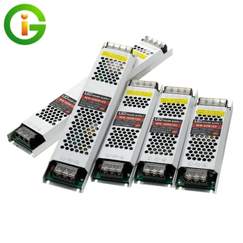 

Ultra Thin LED Power Supply DC12V 24V 60W 100W 150W 200W 300W 400W Lighting Transformer Power Adapter Converter for LED Strip