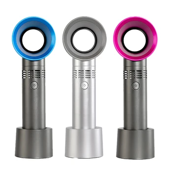 

Protable Handheld Cooling Bladeless Fan USB Rechargeable Mini Fan Desktop Leafless Fan Quiet 3 Gear M88