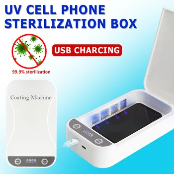 

5V UV Phone Sterilizer Box Jewelry Phones Cleaner Personal Sanitizer Disinfection Cabinet with Aroma Esterilizador For Mask