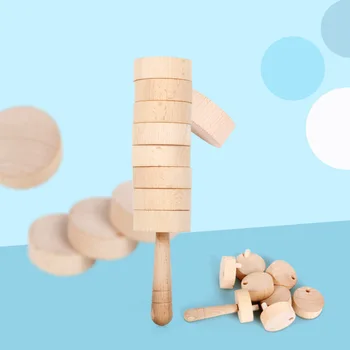 

Wooden Toys Balance Blocks Game Kids Children Slow the Rise Anti Stress Reliever Toys Parent-child Interaction Game