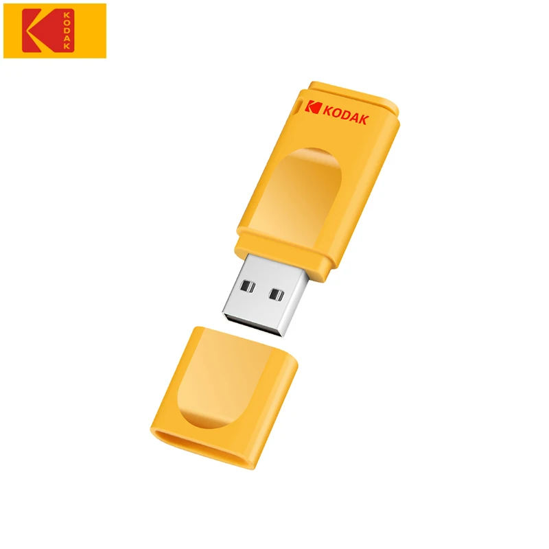Флеш-накопитель KODAK K232 64 ГБ 32 ГБ 16 ГБ Мини-Прыжок Memoria USB флеш-накопитель USB 2,0 флешки флеш-накопитель USB - Цвет: Цвет: желтый