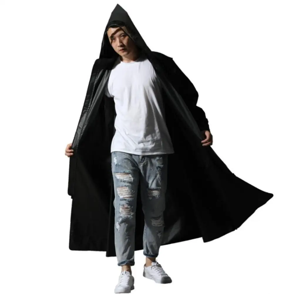 Motorcycle Raincoat Motorcycle Raincoat Women/Men Zipper Hooded Poncho Motorcycle Rainwear Long Style Hiking Environmental Rain Jacket XL/XXL/XXXL