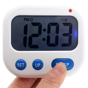 

Vibration Alarm Clock Luminova Led Digital Timer Electronic Candy Watch Desktop Display Student Clock Desk Gadgets Blue + Blue L