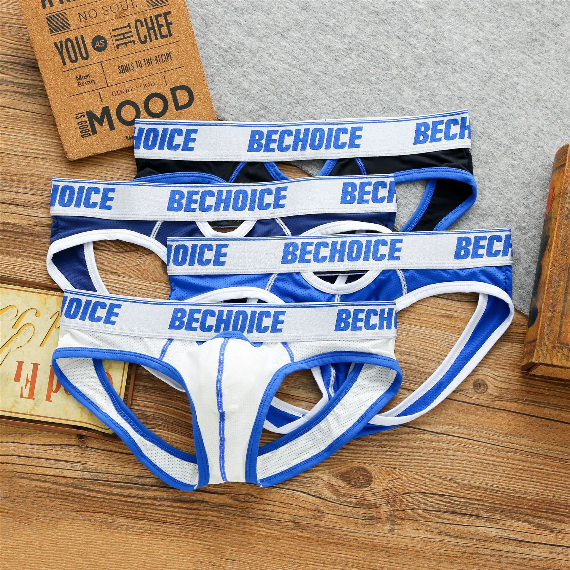 Brand Sexy Mens Underwear Jockstraps Cotton Sexy Jocks Bikini G-strings Men thong cuecas Male panties Briefs Gay underwear Penis