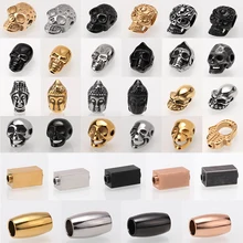 Beads Spacer Beads for Jewelry Making DIY Retro Bracelet Necklace Accessories Skull Bead Copper Gold Jewelry Crystal Glass Woden
