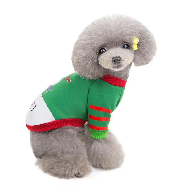 

Two-legged Warm Clothes Pet Christmas Clothing Dogs Warm Sweatshirt For Normal Puppy French Bulldog Christmas Festival Dress