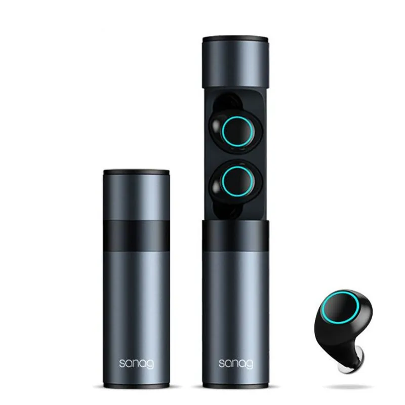 

J1 Bluetooth Earphones Wireless Stereo Headphones IPX7 Waterproof Cordless Headset with charger box for Smart Phone