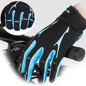 

West Biking Gel Padded Cycling Gloves MTB Road Bike Glove Full Finger Mitts for Men Women