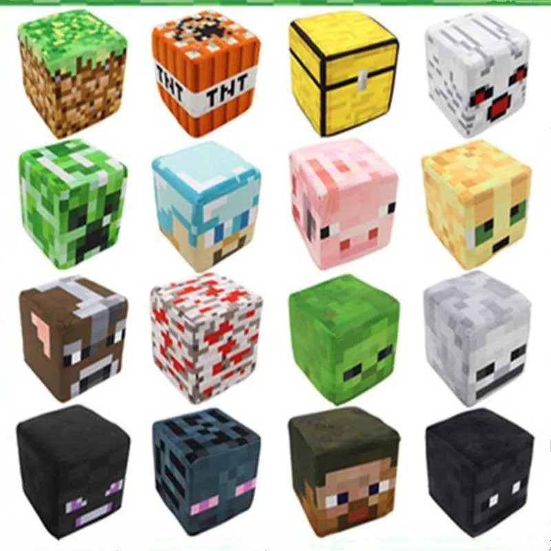 

Minecraft Steve Plush Toys Minecrafts TNT Powder pig Plush Soft Stuffed Toys for Children Kids Xmas Gifts