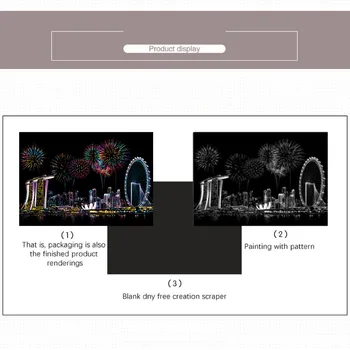 

Kids DIY Scratch Paintings Magic Gold Color Scratch It Scratch Art Teen Adult Scratch Card Magic Pictures For Boys Girls