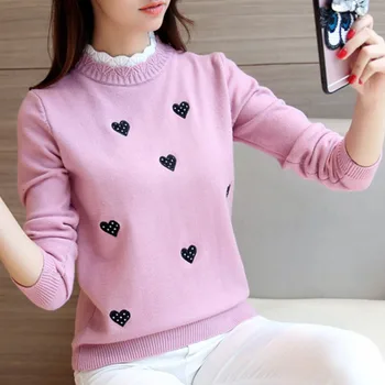 Women Streetwear Pullovers Knitted Clothes Tops