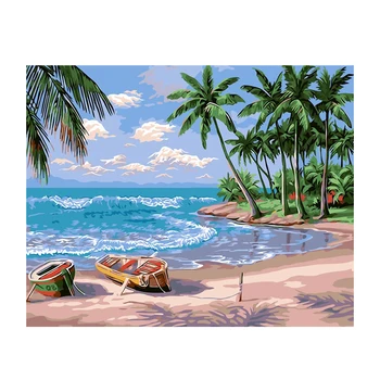 

Photo Frame DIY Digital Painting Landscape Picture Adult Digital Acrylic Acrylic Wall Art Decoration Hand-painted Diy Gift