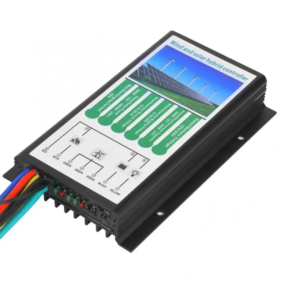 12/24V 400W 600W ветро-солнечной гибридной заряда генератора контроллер высокой надежностью IP67 защиты электротехническое оборудование 20A