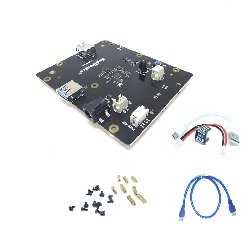 Raspberry Pi 2," SATA HDD/SSD Плата расширения хранения, X820 V3.0 USB 3,0 мобильный жесткий диск модуль с корпусом+ 5 В 4A мощность для RPI