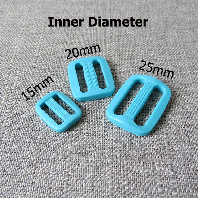 5pcs/lot 15mm 20mm 25mm colourful Plastic buckle strap buckle for bag backpack cat pet dog collar garment sewing DIY accessory Blue green