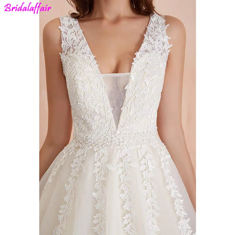 Vestido Novia женское свадебное платье Aline es ремни Свадебная Кружевная аппликация платье Свадебные платья для халат атласный Mariee Dentelle