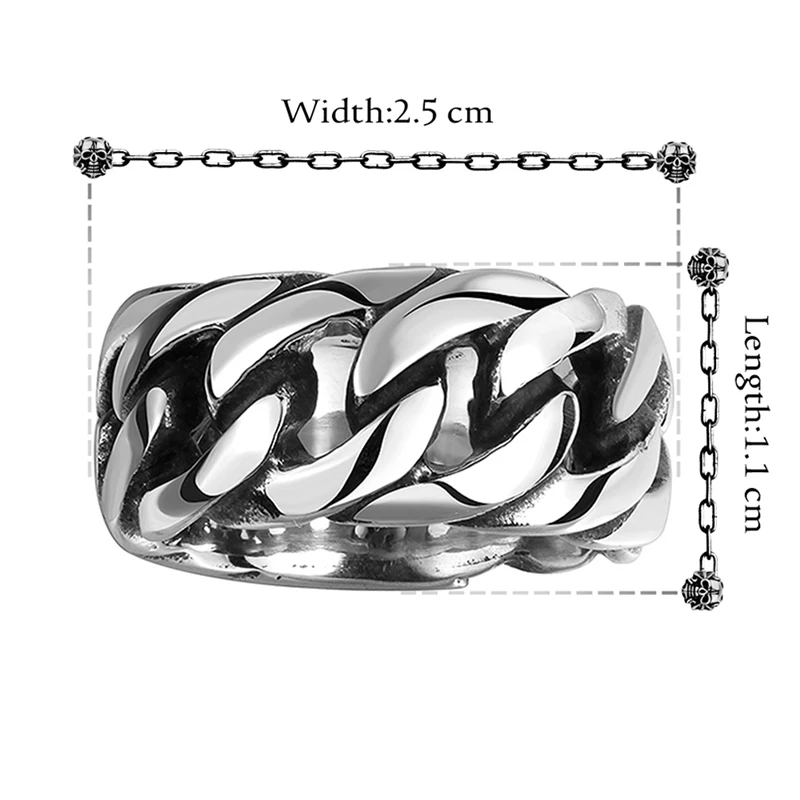

2020 Men's Wide Twist Weaving Ring Personality Exaggerated Stainless Steel Special Fashion Jewelry Stainless Steel Jewelry