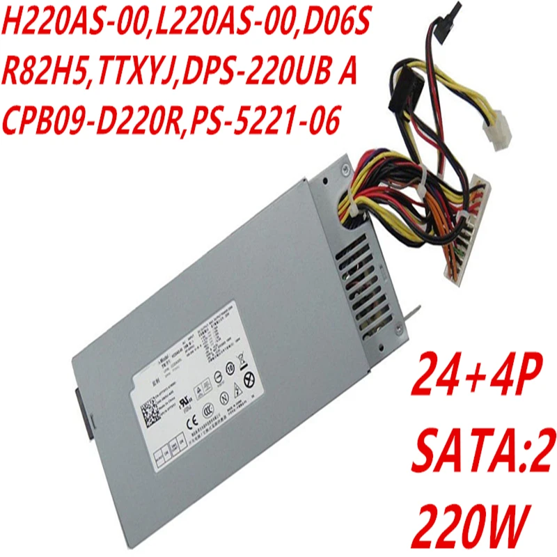 Блок питания для ноутбука Dell 270S 660S 3674x2610 Питание H220AS-00 L220AS-00 D06S R82H5 TTXYJ DPS-220UB в 2A CPB09-D220R PS-5221-06