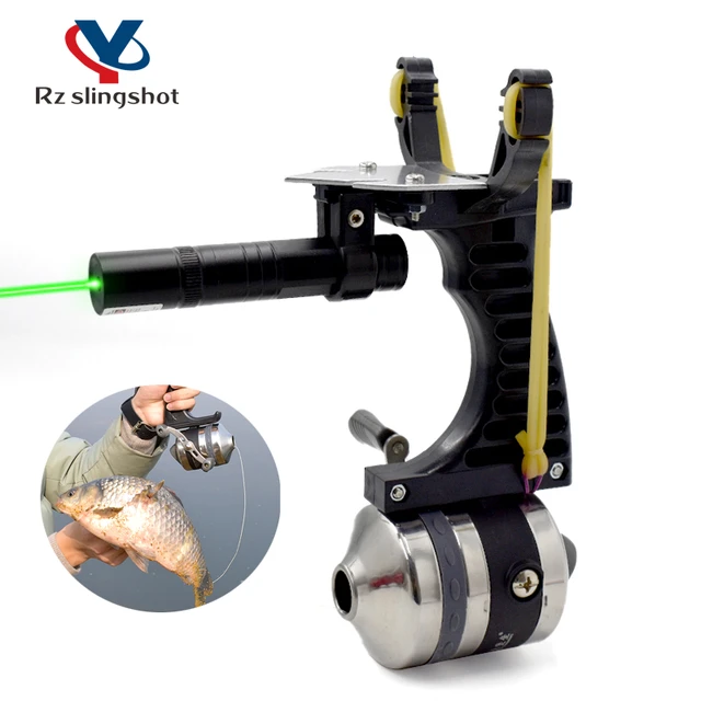 Upgrade Fishing Slingshot Set With Green Laser Professional High