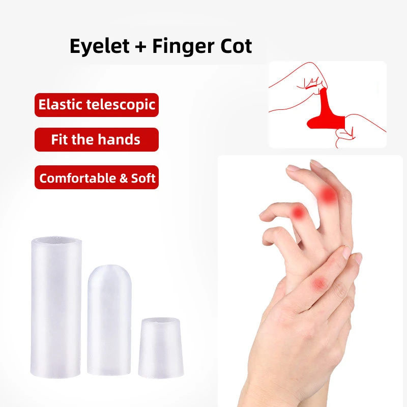 Silicone Tube Fingers Protector Hand Bunion Pain Relief Orthosis Stranghters Foot Care Pedicure Toe Sleeve Cap Cover 4Pcs/6Pcs toe protectors