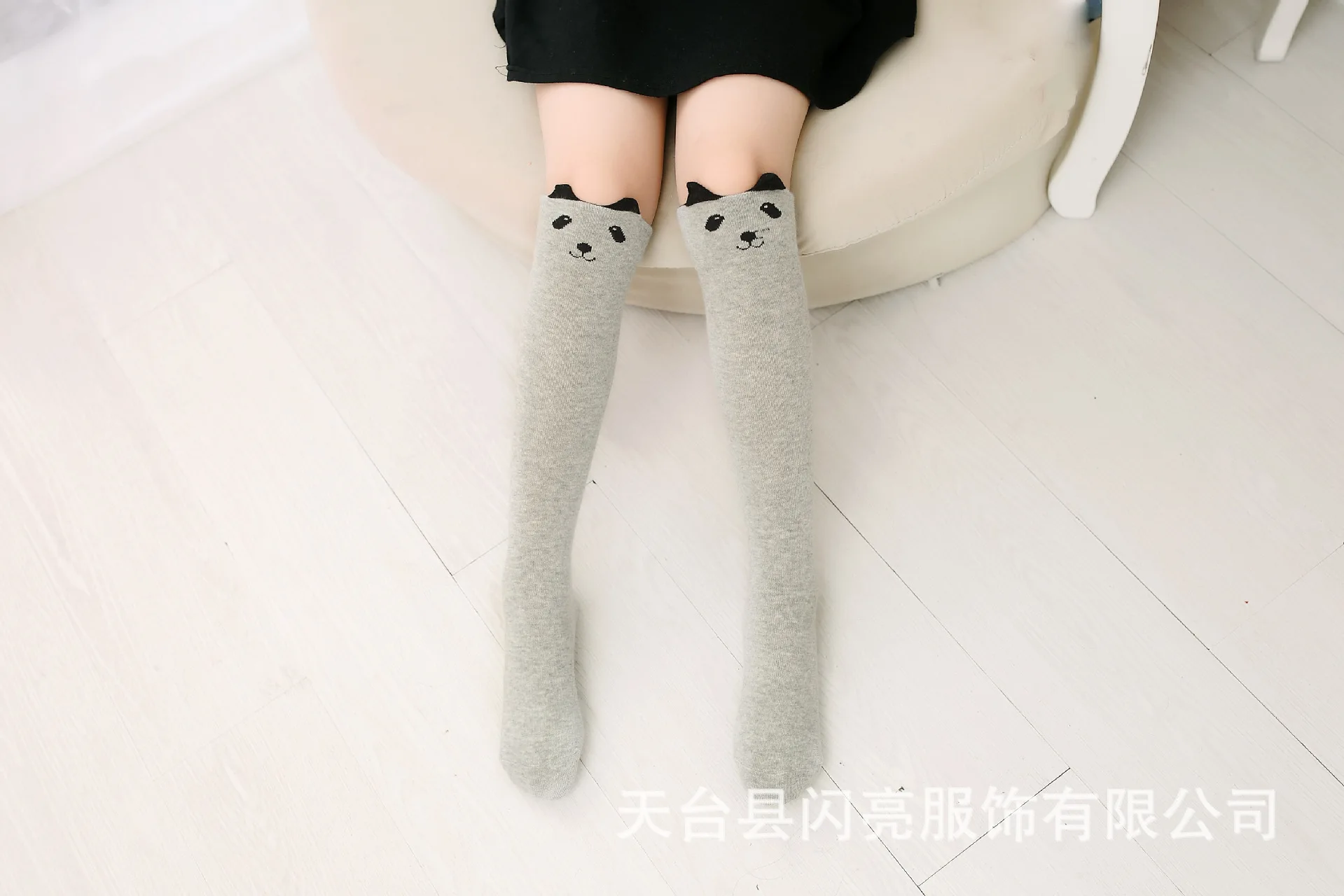 Spring And Autumn Children Tube Socks Pure Cotton Thigh High Socks Ear Cat Cartoon Girls Knee Socks Sub-Girls Hose Socks