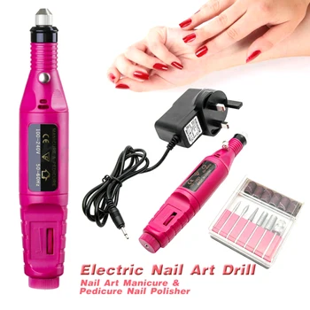 

Professional Electric Nail Art File Drill Machine Manicure Set Pedicure Kit