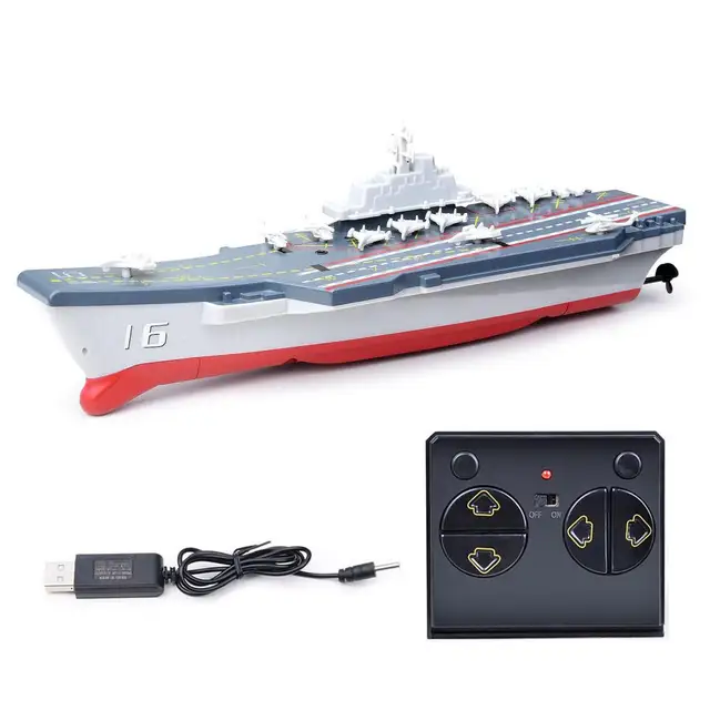 2.4G Mini RC Boat Warship Model Simulation Navy Battleship Speedboat Toy 5