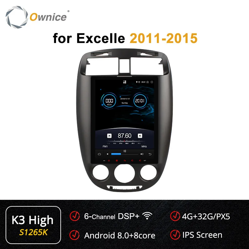 S1265 K3-High Ownice PX6 Восьмиядерный Android 9,0 автомобильный DVD gps плеер радио головное устройство для BUICK EXCELLE 2011- K3 K6 DSP 4G LTE SPDIF навигация - Цвет: S1265 K3-High
