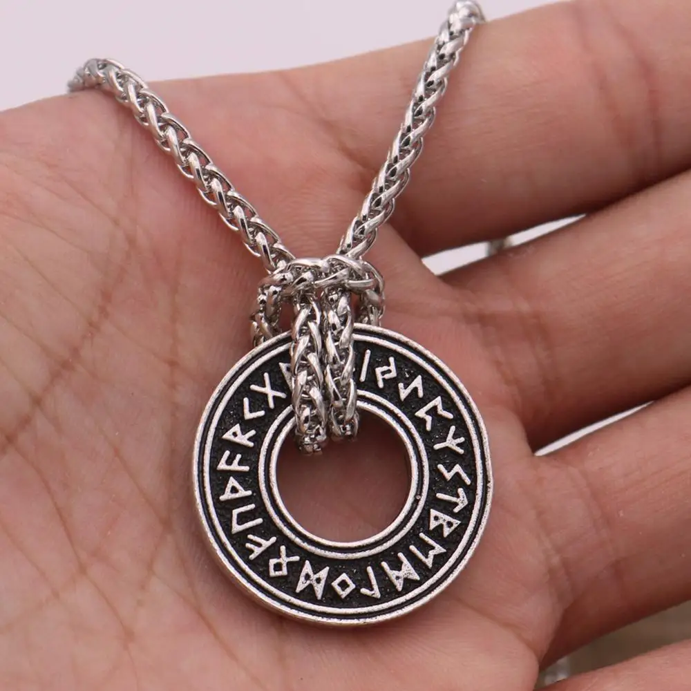 Викинги исландские Vegvisir шлем ужас в руническом круге кулон руны викингов компас