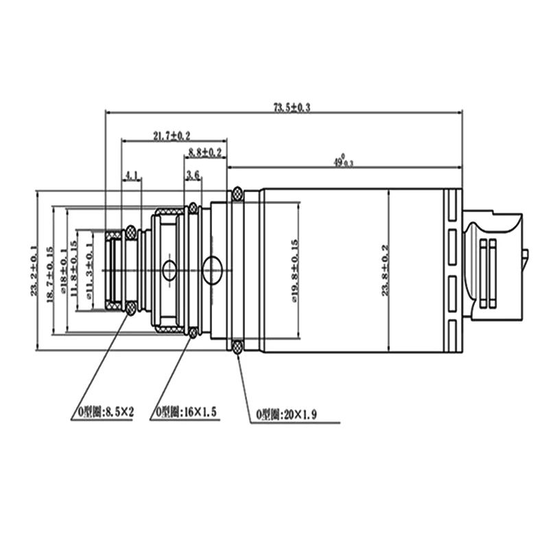 VCS-14EC DCS-17EC AC Компрессор управления электромагнитный клапан для hyundai/Nissan Teana 2013-201 Valvula Torre