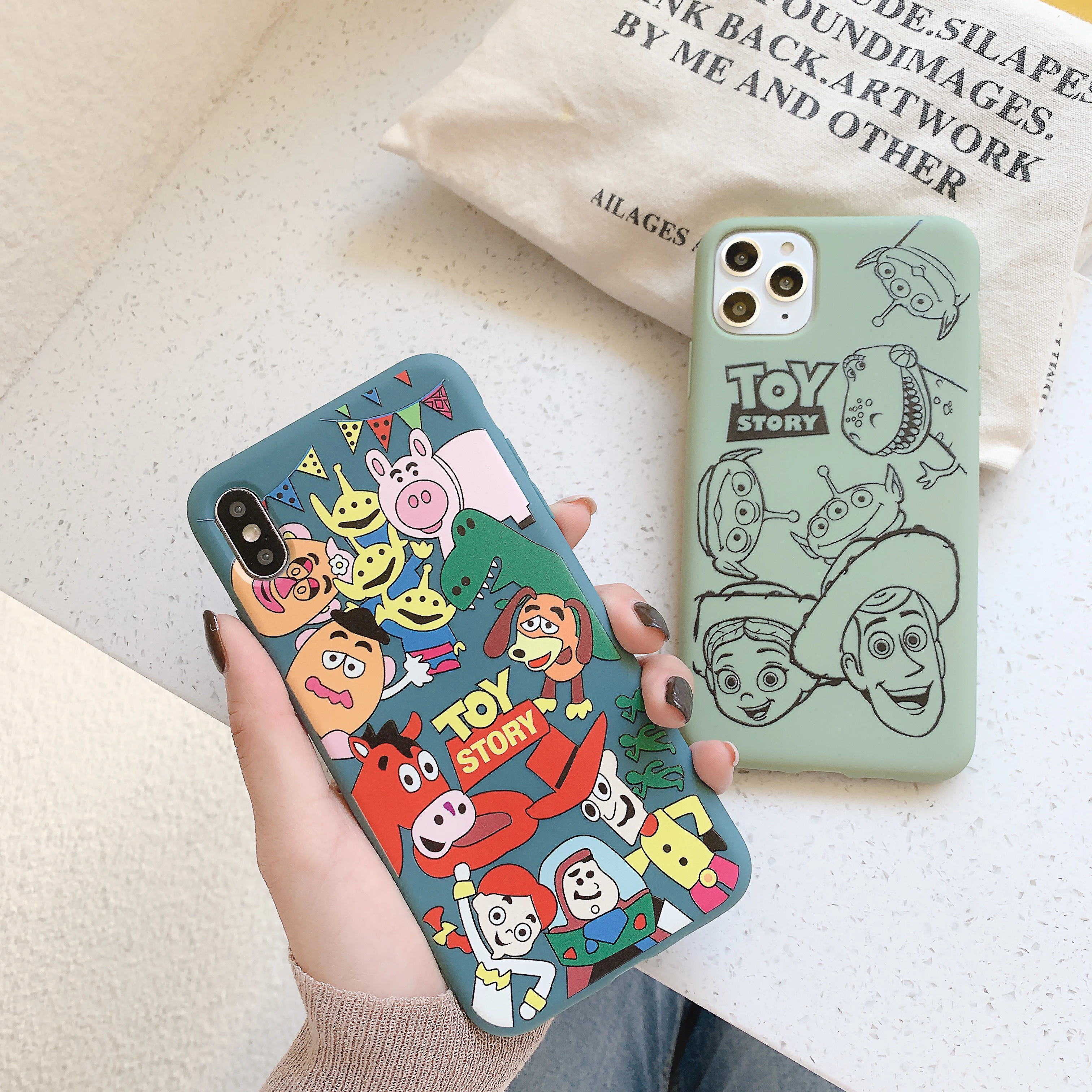 

Cute Cartoon Toy Story candy Phone case for iPhone 7 7Plus 8 8Plus 6 s Plus 11 Pro X XS Max Xr WOODY BUZZ REX soft tpu cover