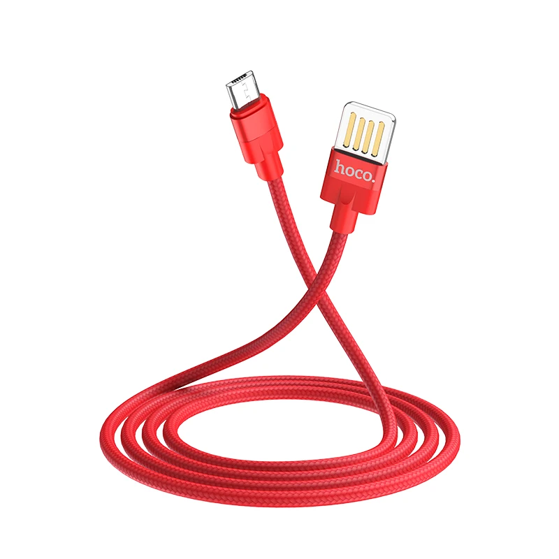 HOCO U55 25 шт./лот 1,2 м нейлоновый двухсторонний штекер USB кабель для iPhone type-C кабель Micro кабель для huawei USB-C